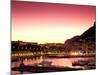 Harbor at Sunset, Monte Carlo, Cote D'Azure, Monaco-Sergio Pitamitz-Mounted Photographic Print