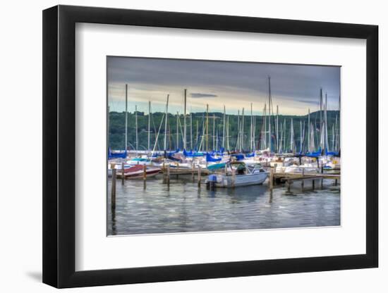 Harbor at Watkins Glen-Robert Lott-Framed Giclee Print