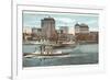 Harbor, Detroit, Michigan-null-Framed Premium Giclee Print