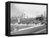 Harbor Entrance and Illinois Steel Works, So. Chicago-null-Framed Stretched Canvas