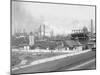 Harbor Entrance and Illinois Steel Works, So. Chicago-null-Mounted Photo