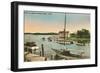 Harbor, Essex, Connecticut-null-Framed Art Print