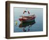 Harbor Fishing Boat, Lesvos, Mytilini, Aegean Islands, Greece-Walter Bibikow-Framed Photographic Print