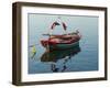 Harbor Fishing Boat, Lesvos, Mytilini, Aegean Islands, Greece-Walter Bibikow-Framed Photographic Print