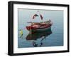 Harbor Fishing Boat, Lesvos, Mytilini, Aegean Islands, Greece-Walter Bibikow-Framed Photographic Print