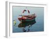 Harbor Fishing Boat, Lesvos, Mytilini, Aegean Islands, Greece-Walter Bibikow-Framed Photographic Print