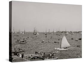 Harbor from Crocker Park, Marblehead, Mass.-null-Stretched Canvas