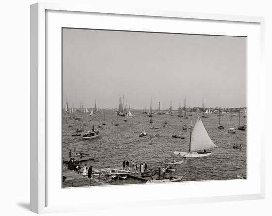 Harbor from Crocker Park, Marblehead, Mass.-null-Framed Photo