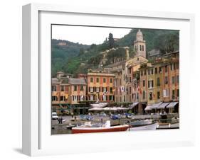 Harbor Front, Portofino, Riviera di Levante, Liguria, Italy-Walter Bibikow-Framed Photographic Print