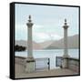 Harbor Garden Gates-Alan Blaustein-Framed Stretched Canvas