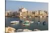 Harbor, Giovinazzo, Puglia, Italy-Peter Adams-Stretched Canvas