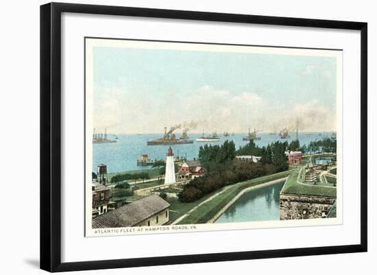 Harbor, Hampton Roads-null-Framed Art Print