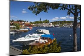 Harbor in Idyllic Grimstad, Sorlandet, Aust-Agder, Norway, Scandinavia, Europe-Doug Pearson-Mounted Photographic Print