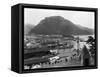 Harbor in Shimoda-null-Framed Stretched Canvas