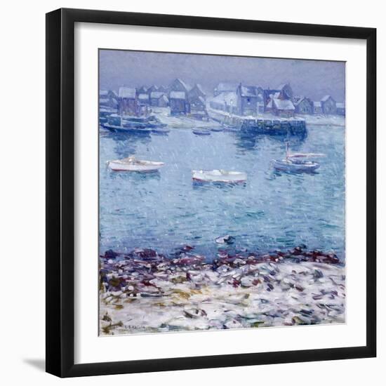 Harbor in Winter-Charles Kaelin-Framed Giclee Print