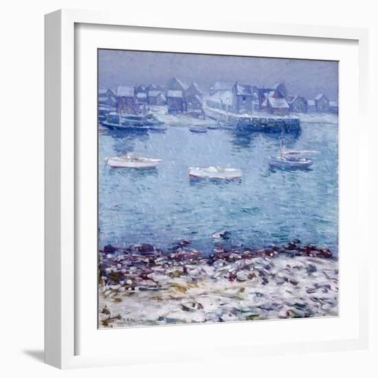 Harbor in Winter-Charles Kaelin-Framed Giclee Print