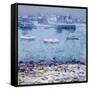 Harbor in Winter-Charles Kaelin-Framed Stretched Canvas