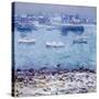 Harbor in Winter-Charles Kaelin-Stretched Canvas