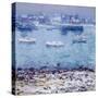 Harbor in Winter-Charles Kaelin-Stretched Canvas