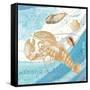 Harbor Island Lobster-Julie Paton-Framed Stretched Canvas