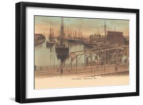 Harbor, Manitowoc, Wisconsin-null-Framed Art Print