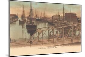 Harbor, Manitowoc, Wisconsin-null-Mounted Art Print