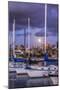 Harbor Moon-Joseph S Giacalone-Mounted Giclee Print