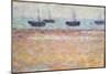 Harbor of Grandcamp (Four Boats) (Oil on Panel)-Georges Pierre Seurat-Mounted Giclee Print