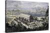 Harbor of Hong Kong. 1858-null-Stretched Canvas