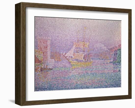 Harbor of Marseille-Paul Signac-Framed Giclee Print