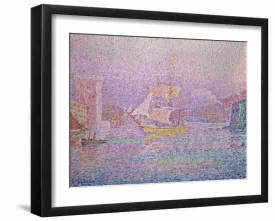 Harbor of Marseille-Paul Signac-Framed Giclee Print