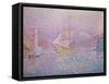 Harbor of Marseille-Paul Signac-Framed Stretched Canvas