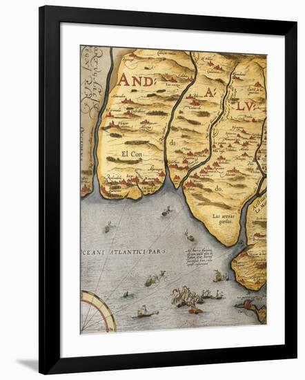 Harbor of Palos-Abraham Ortelius-Framed Giclee Print