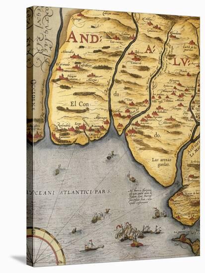 Harbor of Palos-Abraham Ortelius-Stretched Canvas