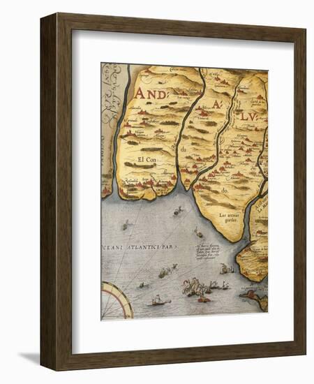 Harbor of Palos-Abraham Ortelius-Framed Giclee Print