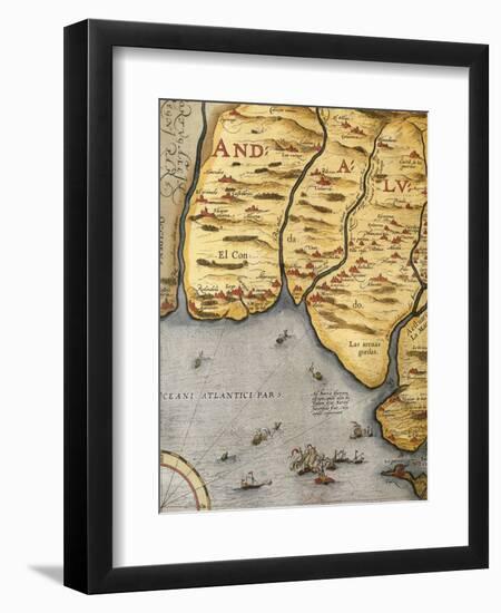 Harbor of Palos-Abraham Ortelius-Framed Giclee Print