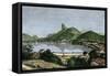 Harbor of Rio De Janeiro, Brazil, 1870s-null-Framed Stretched Canvas