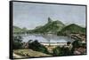 Harbor of Rio De Janeiro, Brazil, 1870s-null-Framed Stretched Canvas