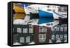 Harbor of Torshavn, Streymoy, Faroe Islands, Denmark, Europe-Michael Nolan-Framed Stretched Canvas