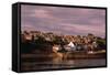 Harbor on Fife Coast-Vittoriano Rastelli-Framed Stretched Canvas