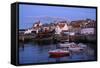 Harbor on Fife Coast-Vittoriano Rastelli-Framed Stretched Canvas