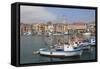Harbor, Oneglia, Imperia, Liguria, Italian Riviera, Italy, Europe-Wendy Connett-Framed Stretched Canvas