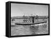 Harbor Patrol Boat Photograph - Seattle, WA-Lantern Press-Framed Stretched Canvas