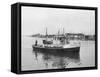 Harbor Patrol Boat Photograph - Seattle, WA-Lantern Press-Framed Stretched Canvas