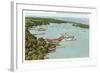 Harbor, Put-in-Bay, Ohio-null-Framed Premium Giclee Print