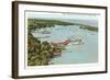 Harbor, Put-in-Bay, Ohio-null-Framed Premium Giclee Print