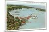 Harbor, Put-in-Bay, Ohio-null-Mounted Premium Giclee Print