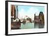 Harbor Scene, Buffalo-null-Framed Art Print