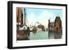 Harbor Scene, Buffalo-null-Framed Art Print