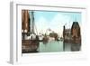 Harbor Scene, Buffalo-null-Framed Art Print